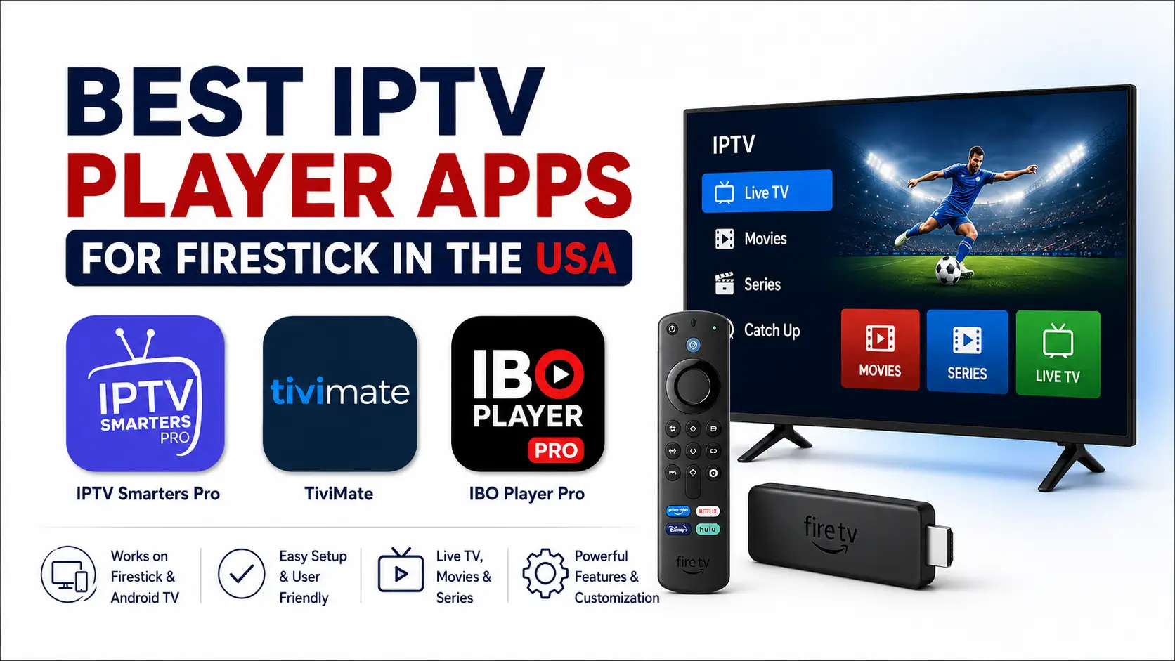 Best IPTV Player Apps for Firestick in the USA - IPTVSMARTERZ guide