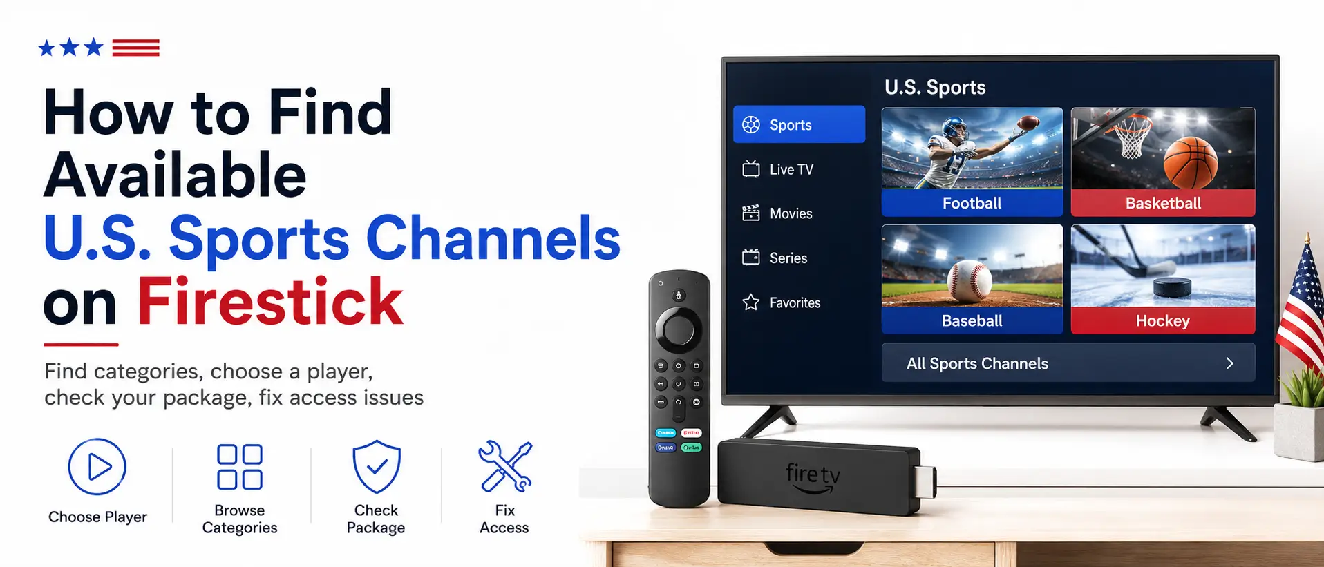 How to Find Available U.S. Sports Channels on Firestick - IPTVSMARTERZ guide